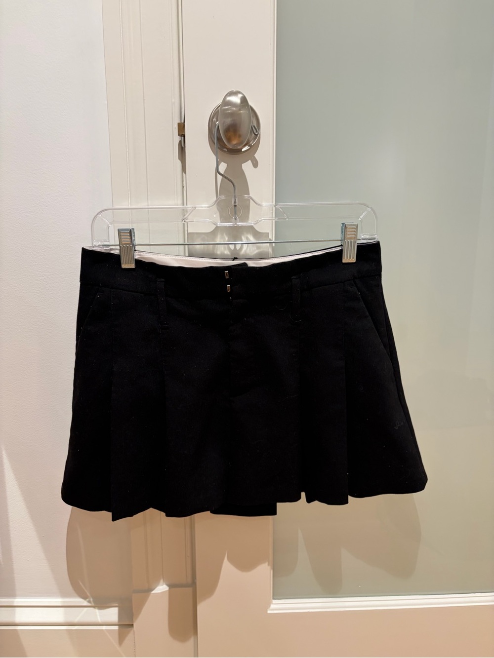 Zara Black Pleated Skort